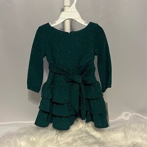 Rare Edition Little Girls Glitter-Knit Fit Flare Dress
